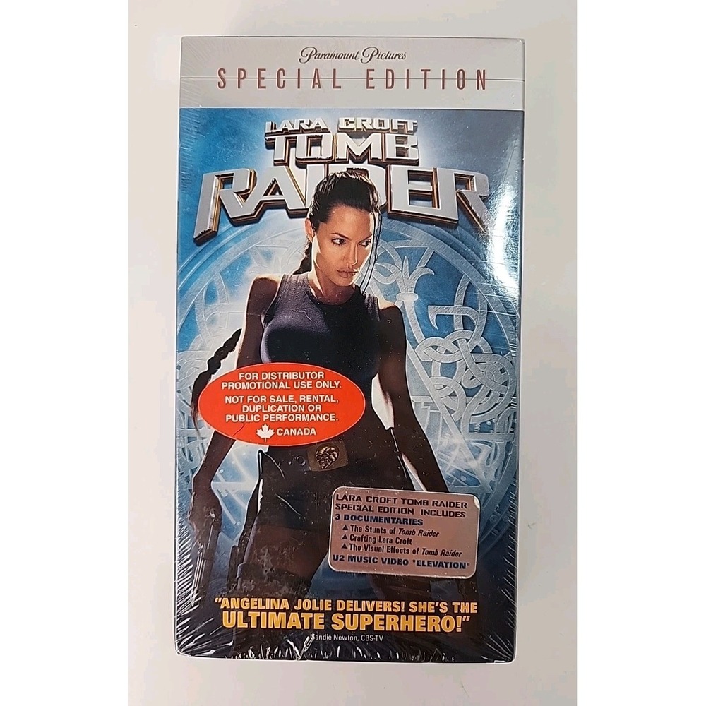 Lara‎ Croft: Tomb Raider VHS 2002 Special Edition Angelina Jolie Sealed